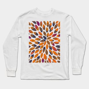 Watercolor brush strokes - rusty Long Sleeve T-Shirt